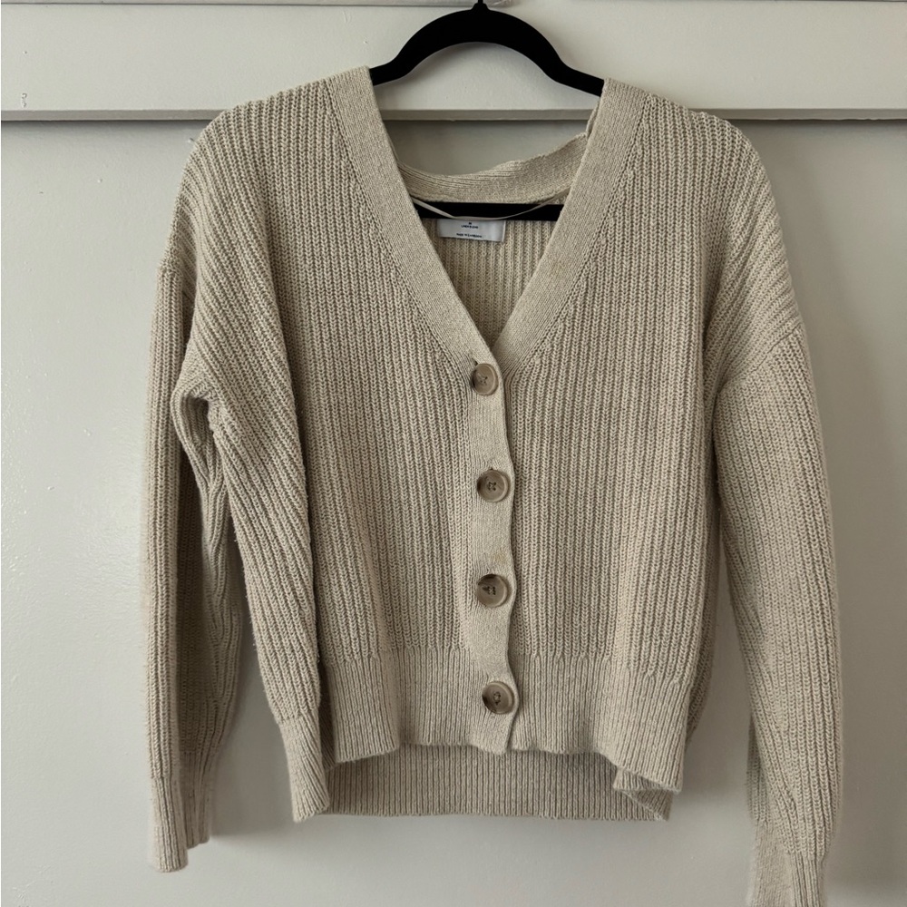 Old Navy Cream Button-Up Cardigan